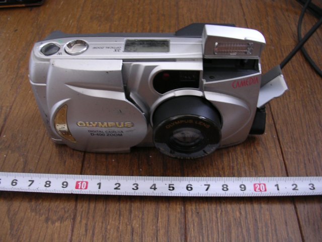 ■D-400 zoom Olympus デジタルカメラ 撮影/ストロボ発光動作確認品JUNK扱い拍卖