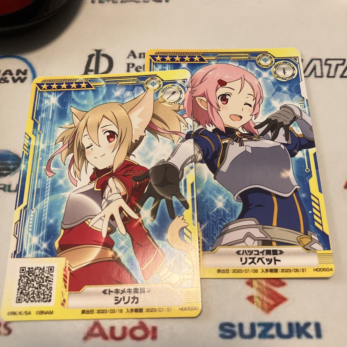 ガチャ限 SAOAC シリカ リズベット 完凸 トキメキ同盟 ハツコイ同盟 ソードアートオンラインアーケード拍卖