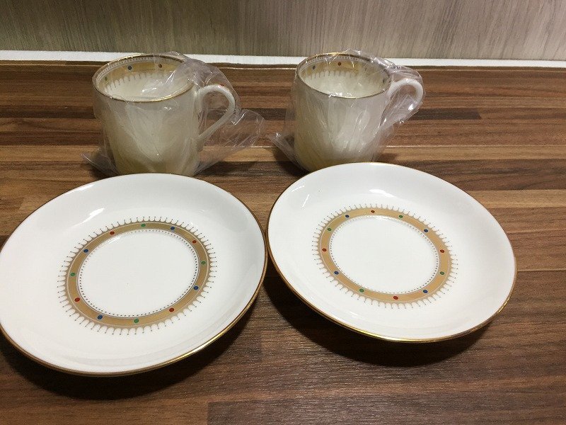 □MIKIMOTO ロイヤルクラウン ホワイトカップ&ソーサー ティーカップ コーヒーカップセット 元箱あり未使用<C0313W5>拍卖