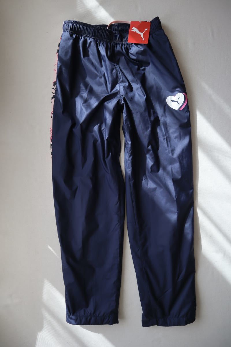 プーマ PUMA ジュニア ウインドパンツ トレーニング ウラトリコット ウーブン パンツ G 584969 (ネイビー)ジュニア160拍卖