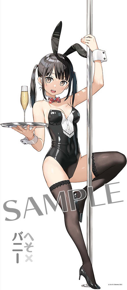 カントク GAKAKUコレクション「へそ×バニー」 等身大 タペストリー (A:バニーVer) 送料無料拍卖