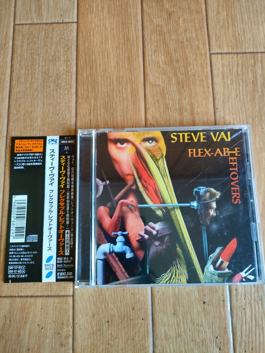 帯付き プロモ盤 廃盤 スティーヴ・ヴァイ フレクサブル・レフトオーヴァーズ Steve Vai Flex-Able Leftovers拍卖