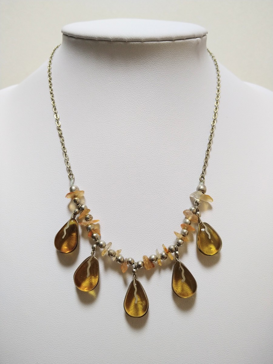 ββ 琥珀 アンバー ネックレス ββ 拍卖