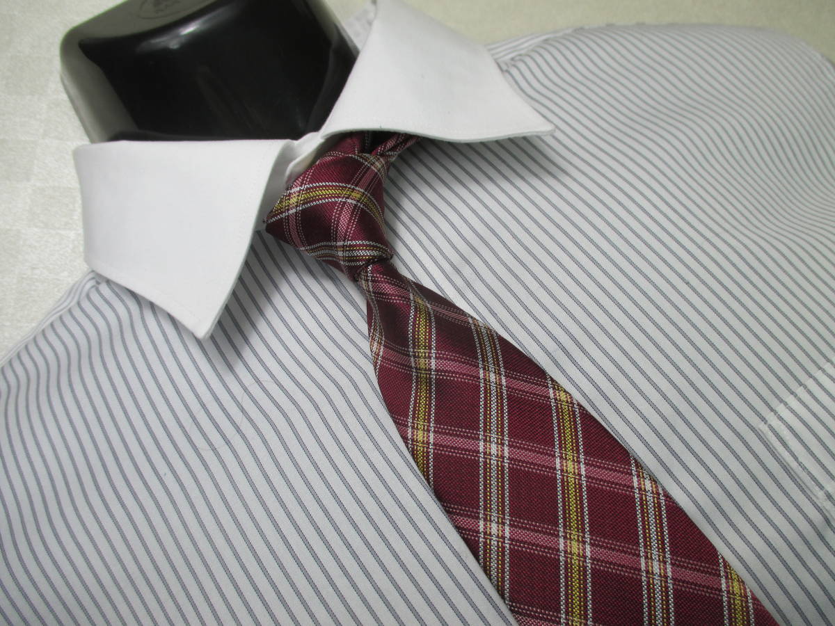 ◇スーツ セレクト SUIT SELECT ◇ネクタイ◇中古品◇チェック柄・赤色系◇第29弾ブランドがいっぱい◇29-210◇拍卖