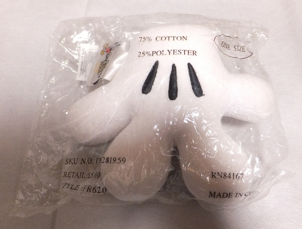 海外ディズニー WDW ミッキー ボディスポンジ ハンド型 ディズニーランド拍卖