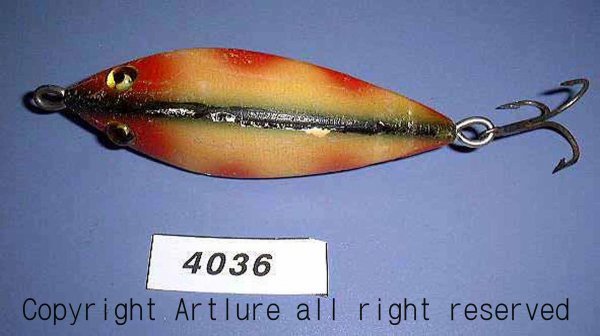 VINTAGE HEDDON WOODEN LURE DAWAGIAC SWIMMING MINNOW 800 3INCH C1910年 (4036-J1p)#heddon #lure #vintagelure拍卖
