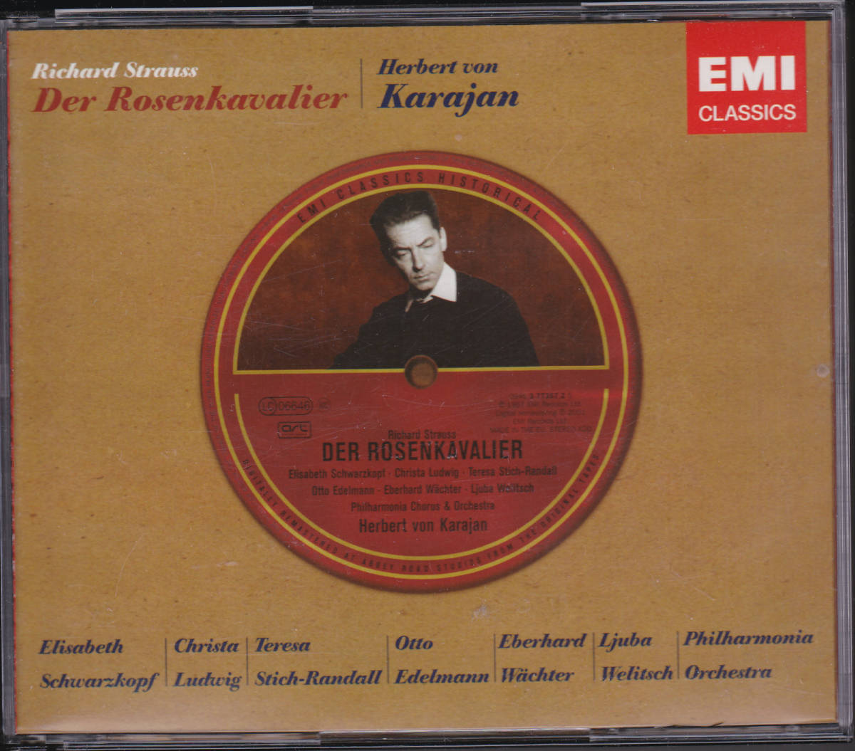 KARAJAN / STRAUSS DER ROSENKAVALIER 3CD EMI廃盤貴重品!拍卖
