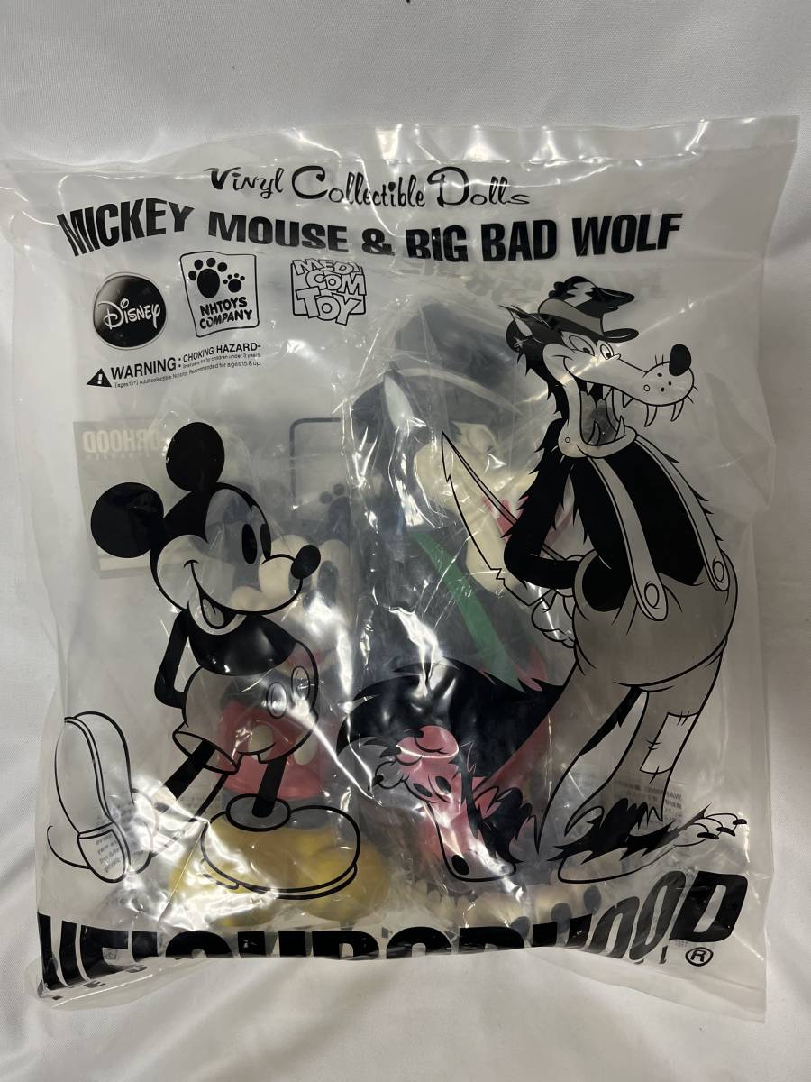 新品 DS 2009 NEIGHBORHOOD x MEDICOM TOY x DISNEY MICKEY MOUSE & BIG BAD WOLF VCD (N-6-25)拍卖