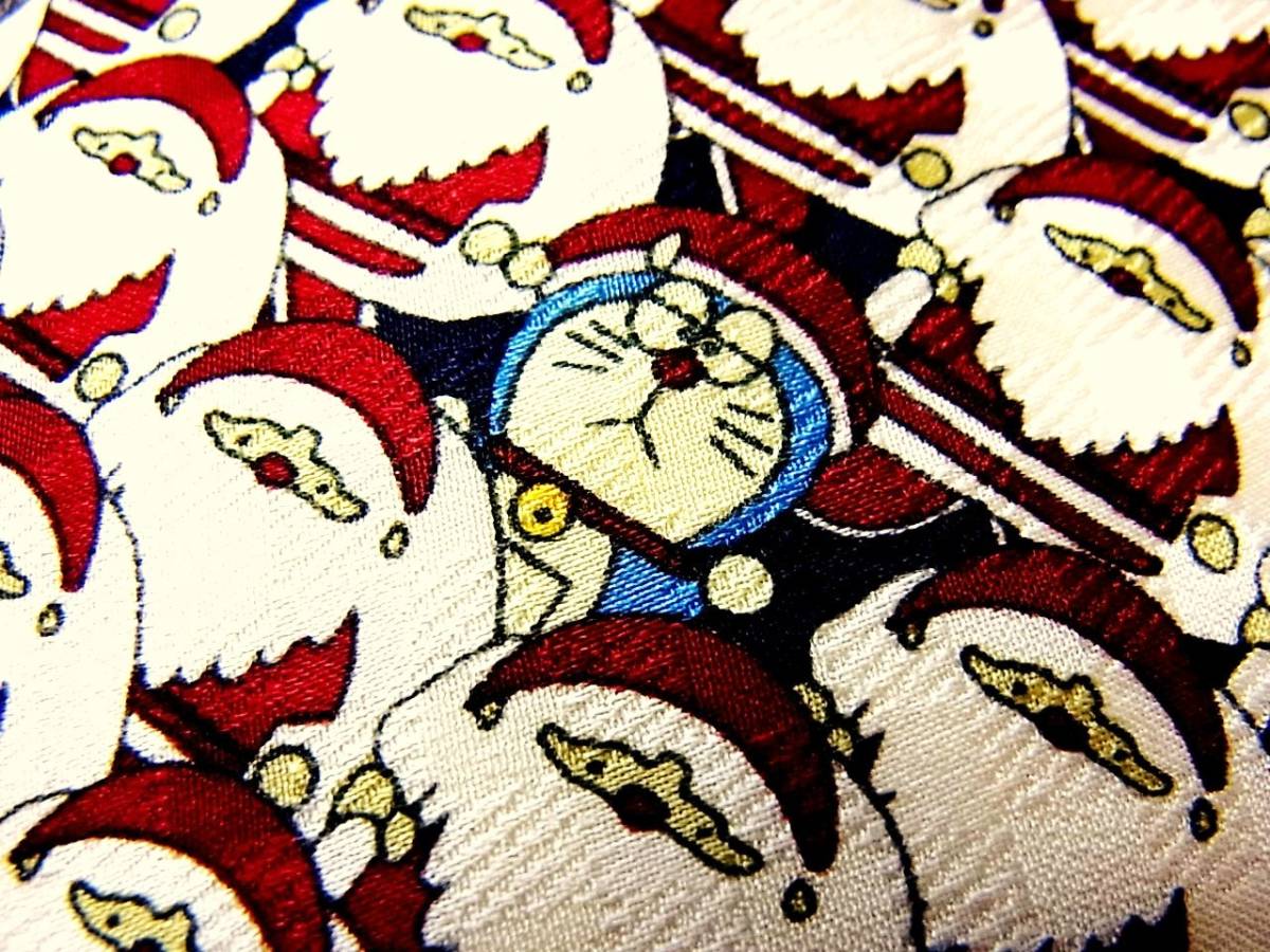 №K1510★良品 【激レア/当時物】「1人 クリスマス・ドラ」ドラえもん♪クリスマス・サンタクロース ネクタイ♪藤子不二雄拍卖