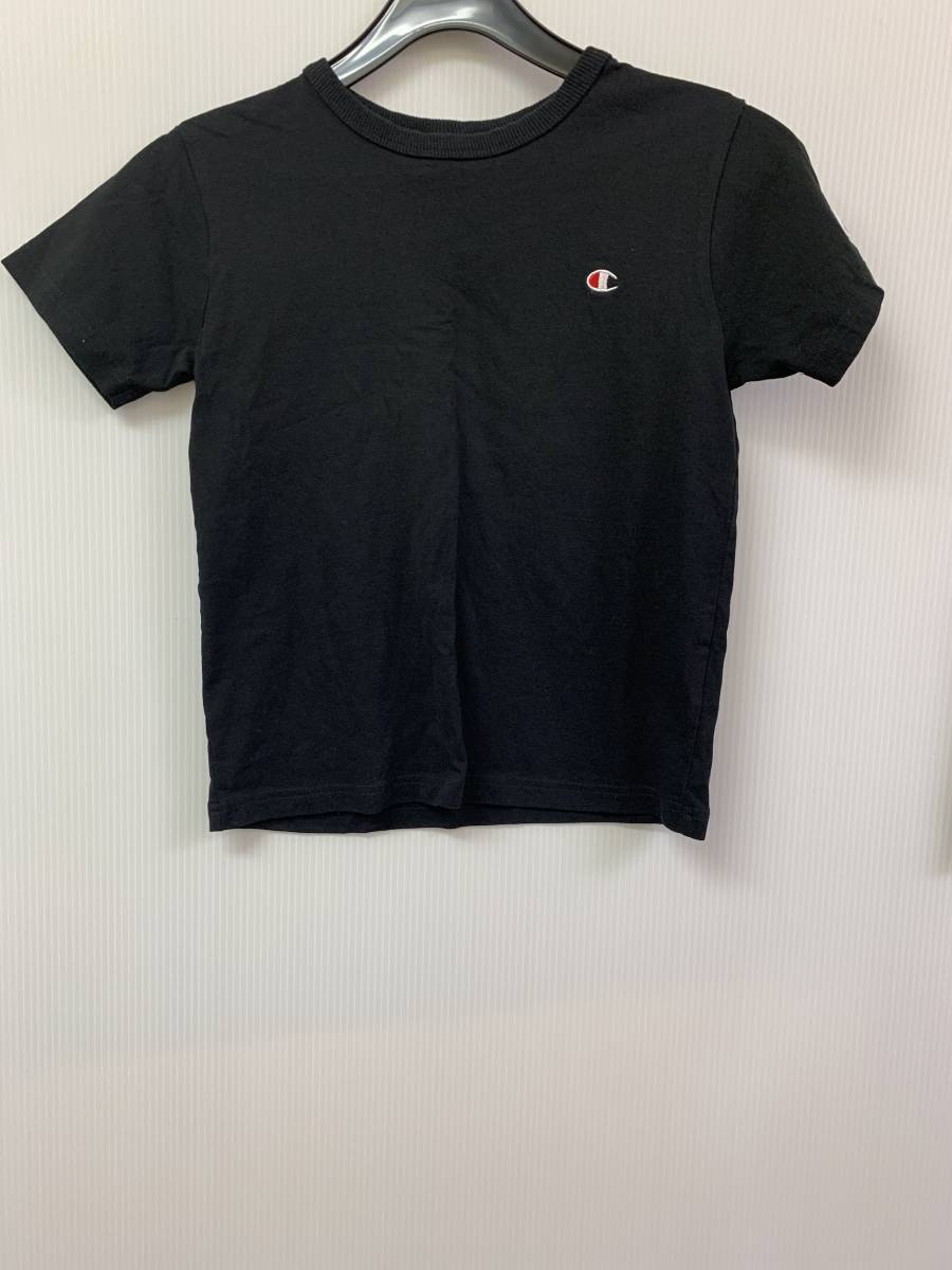 z112★Champion 半袖Tシャツ ブラック  サイズ140★夏拍卖