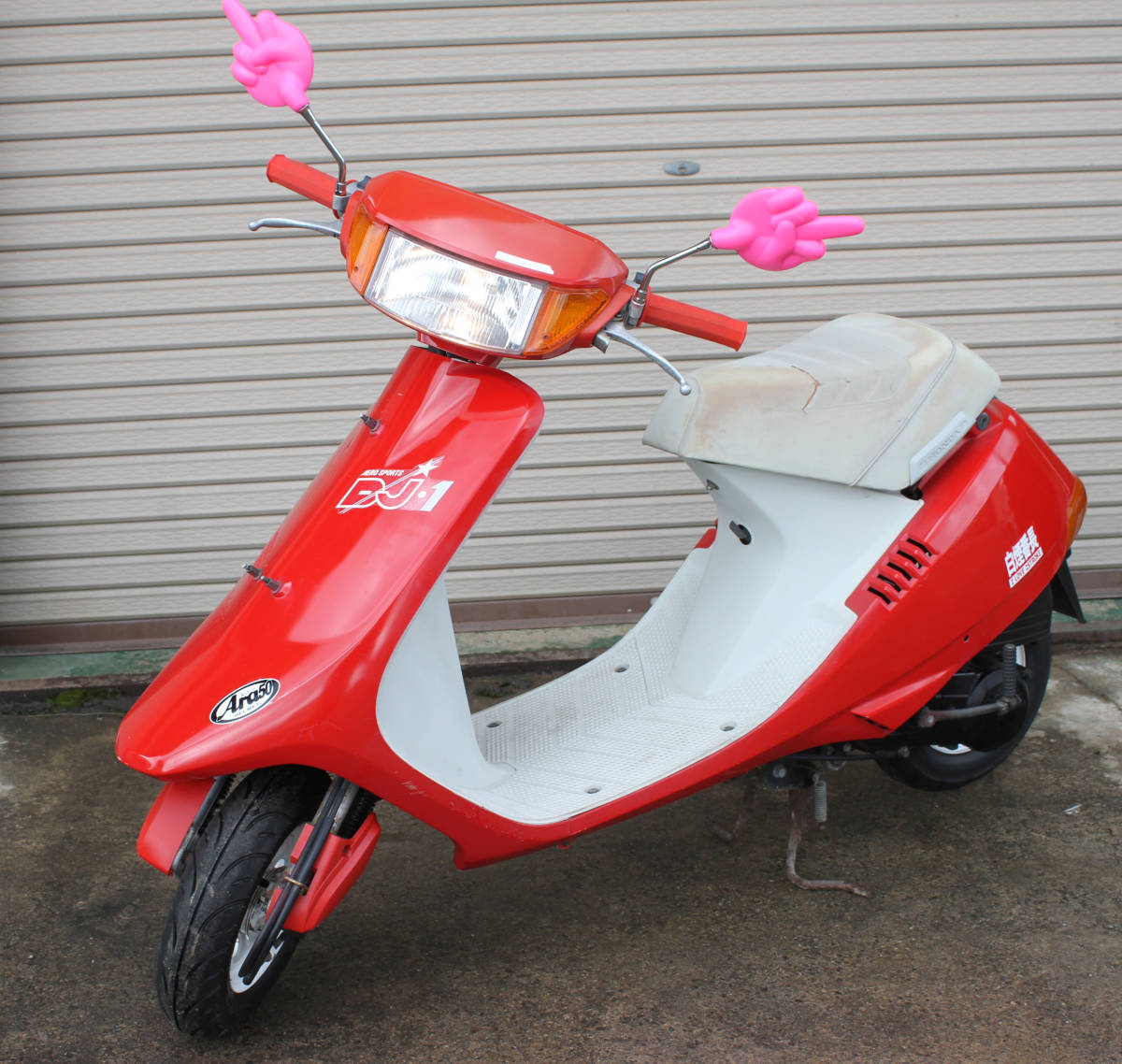 希少!ホンダ DJ1 AF12 セル、キック始動確認済み メンテ済み 前後新品タイヤ 2スト スクーター 旧車 3730km拍卖