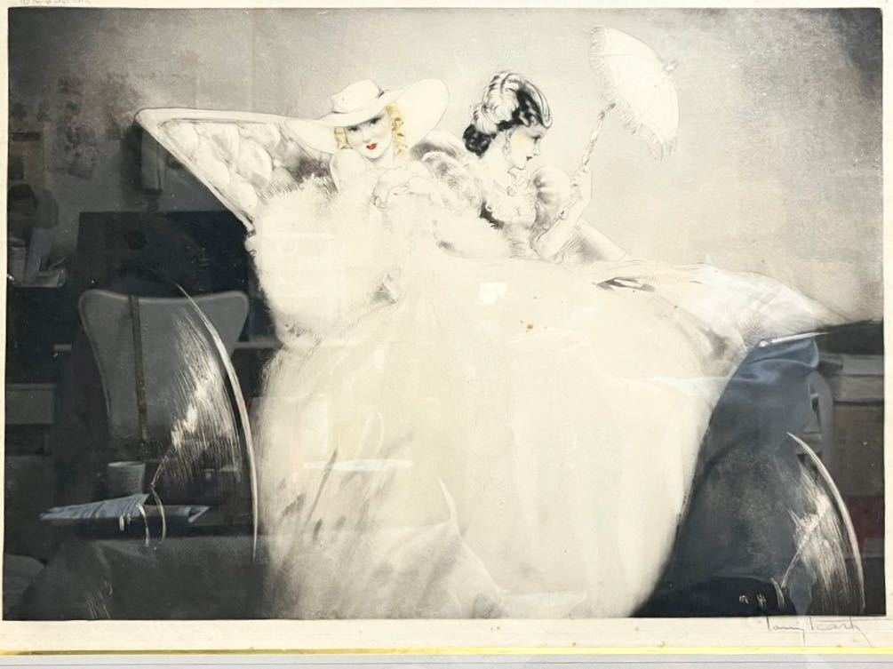 ☆ ルイ・イカール エッチング シャンゼリゼ 1938年制作 W90.5cm 真作拍卖