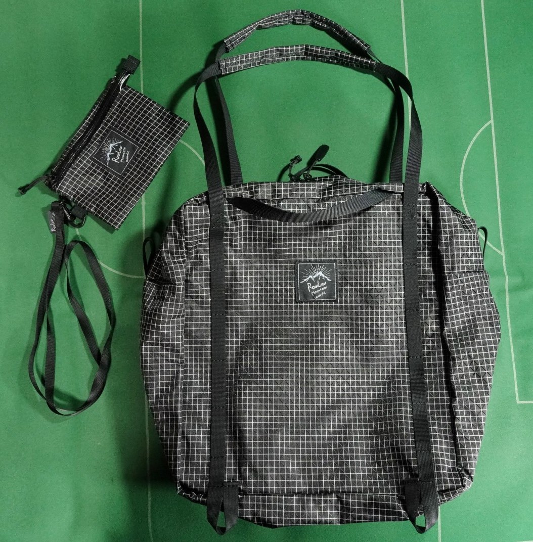▲RAWLOW MOUNTAIN WORKS SPECTRA X-grid素材 2WAY トートバッグ HIKERS TOTE ブラック 未使用!!!▲拍卖