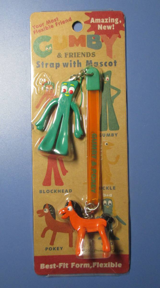 ガンビー GUMBY ポーキー キーホルダー ストラップ チャーム アクセサリー フィギュア 新品拍卖
