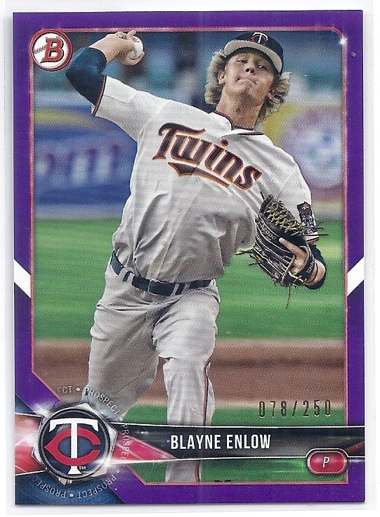 2018 Bowman Blayne Enlow Purple /250拍卖