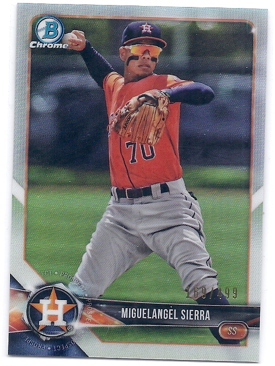 2018 Bowman Chrome Miguelangel Sierra Refractor /499拍卖