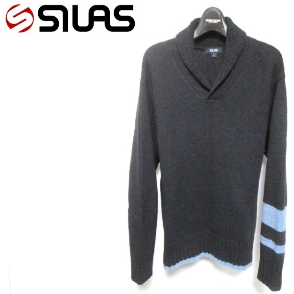 SILAS サイラス ショールカラー アンゴラ混ウールニット拍卖
