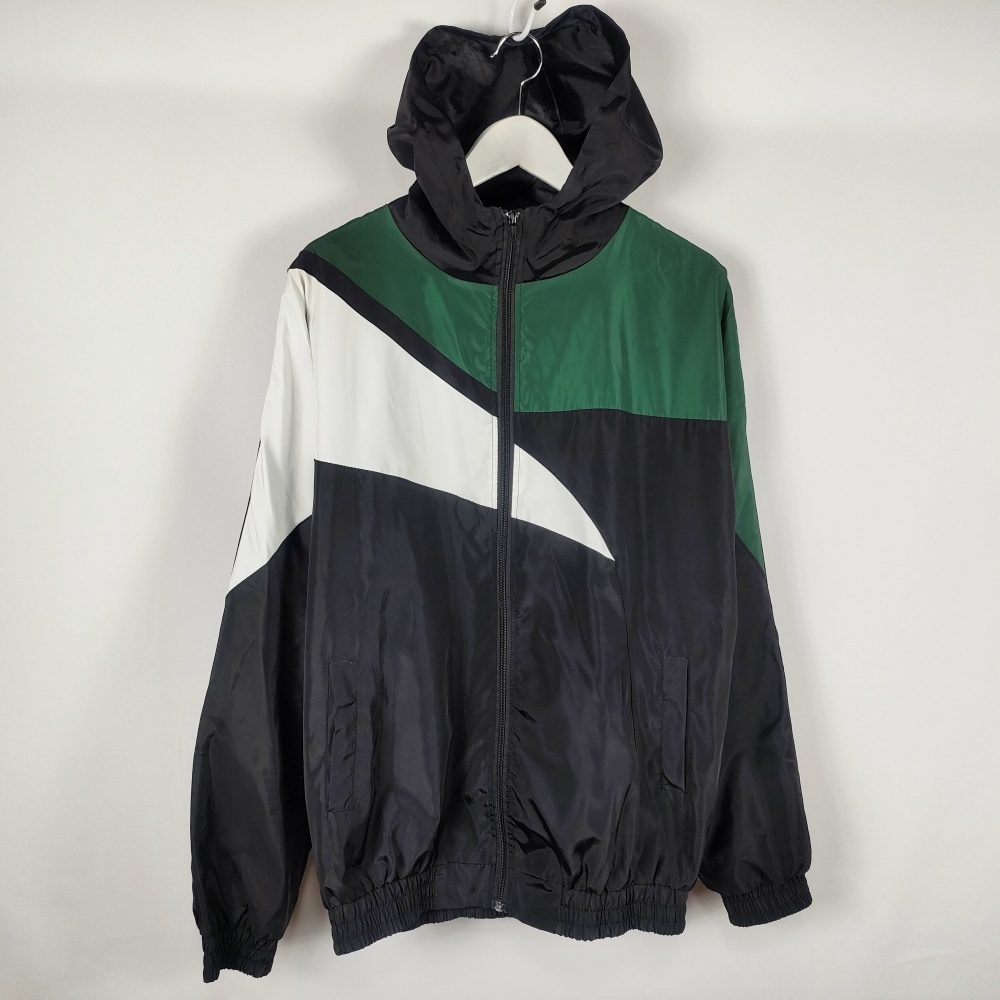 Luly Fashion ジャンパー ブルゾン フーデッドジャケット 長袖 グリーン ブラック メンズ レディース 中古 /EN拍卖