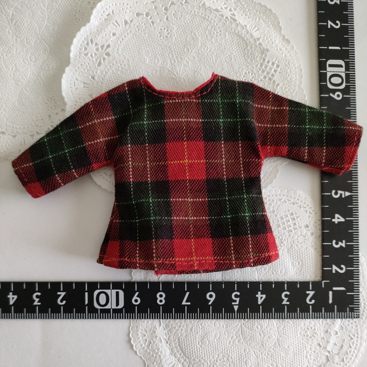3r0 ドール用 トップス 赤 チェック momoko バービー ジェニー TBleague s50 s51 セーラーチーム 1/6ドール拍卖