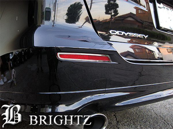 オデッセイ RB3 RB4 超鏡面 ステンレス メッキ リア リフレクター リング 2PC リヤ 反射板 ライト ランプ カバー オデッセー REF-RIN-038拍卖