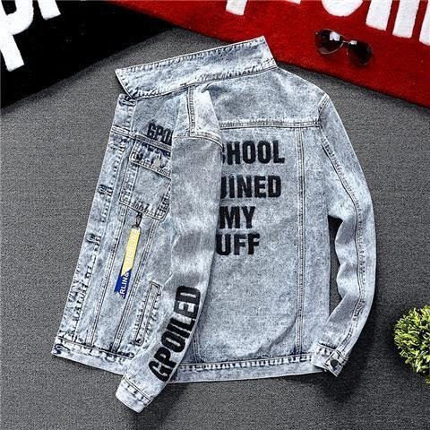 ZPT281☆新品デニムジャケット メンズ ジージャン Gジャン ジャンパー ブルゾン アウター ビンテージ加工 おしゃれ S~2XLブルー拍卖