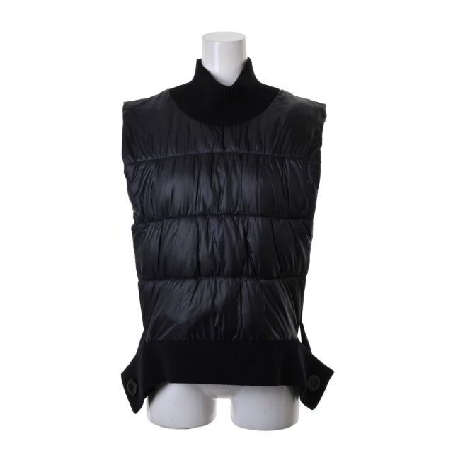 ENFOLD リブネック ナイロン ベスト 38 ブラック エンフォルド KL4CAQBA99拍卖