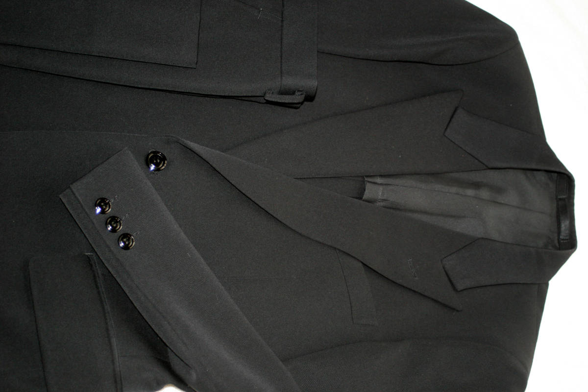 ★S-18   司会業の方に ス-ツ 1釦  色黒 ウエスト 82 サイズ A5 ★ 春秋冬シーズン ビジネスに 結婚式に フォ-マルに拍卖