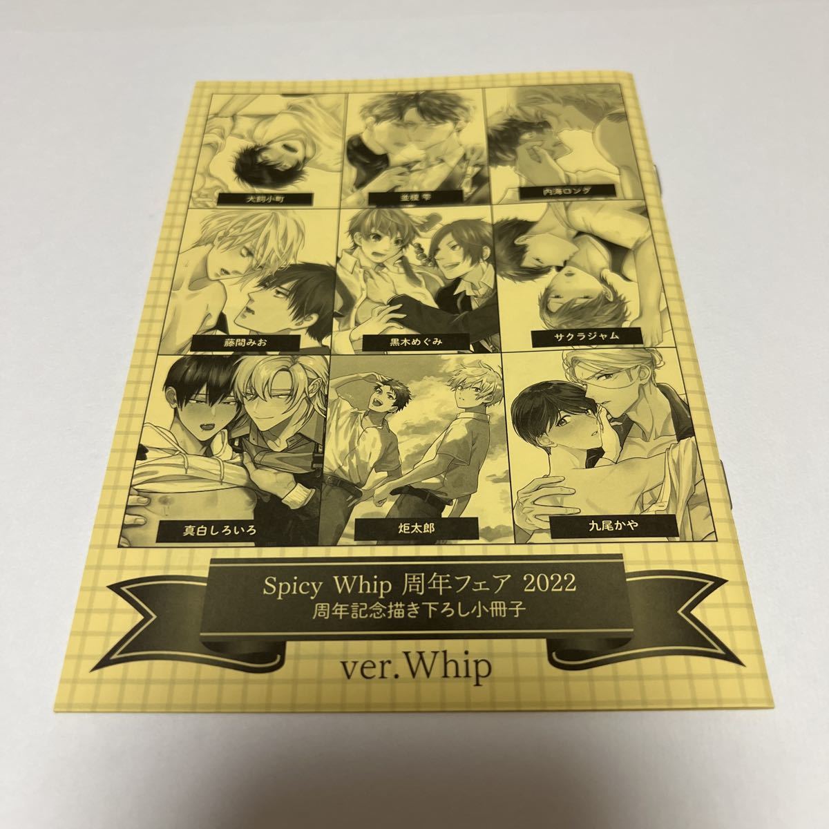 BL★23 SpicyWhip 周年フェア2022 描き下ろし小冊子 ver.Whip拍卖
