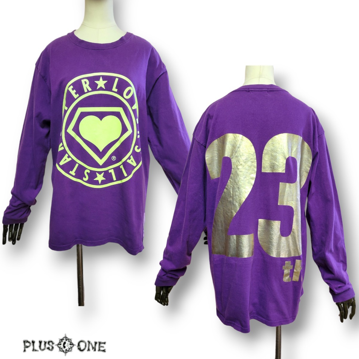 【SUPER LOVERS】ロゴ BIG カットソー パープル / スーラバ 90s 00s Y2K ロンT拍卖