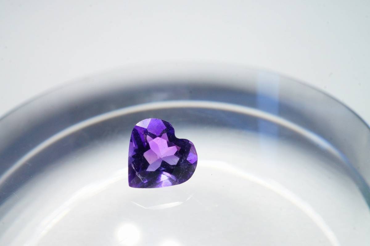 【限定価格!早い者勝ち!】希少!甲府で研磨加工ルース!極上上品質天然アメジスト(紫水晶)高透明度ルース0.29ct拍卖