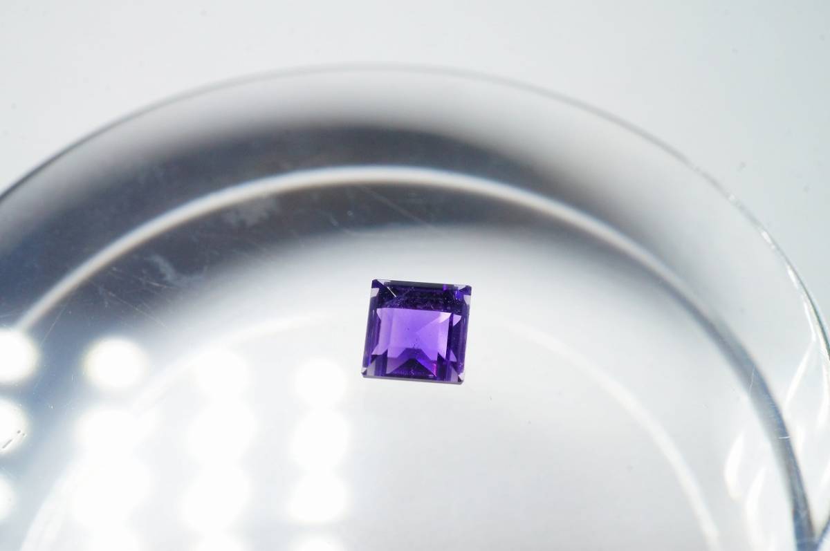【限定価格!早い者勝ち!】希少!甲府で研磨加工ルース!極上上品質天然アメジスト(紫水晶)高透明度ルース0.16ct拍卖
