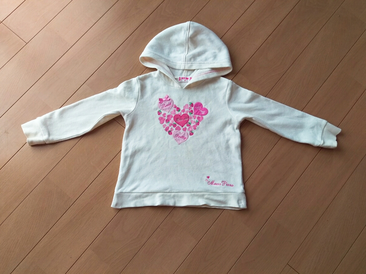 メゾピアノ★100★フード付きトレーナー拍卖