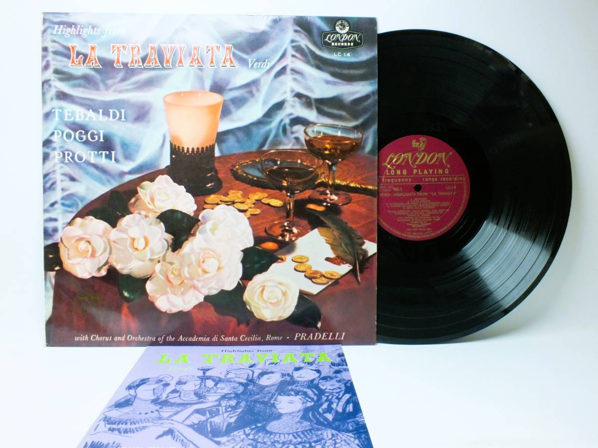 LP LC 14 フランチェスコ・モリナーリ・プラデルリ ヴェルディ 歌劇 椿姫 ハイライツ 【8商品以上同梱で送料無料】拍卖