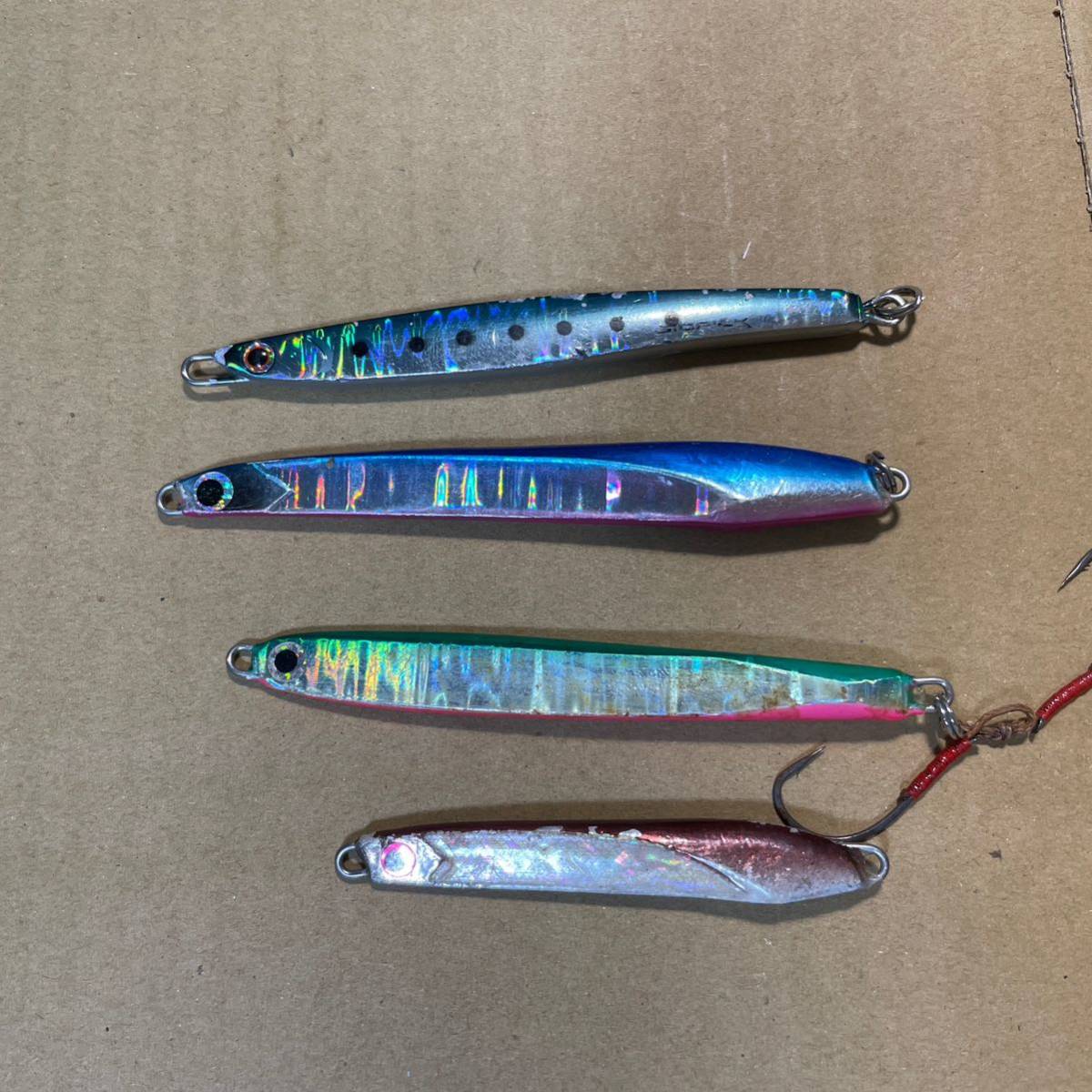 送料無料 中古 パームス ジオピック30g アイビーライン Tランチャー30g 岡ジグ30g Tランチャー17g 4個 海アメ 海サクラ拍卖