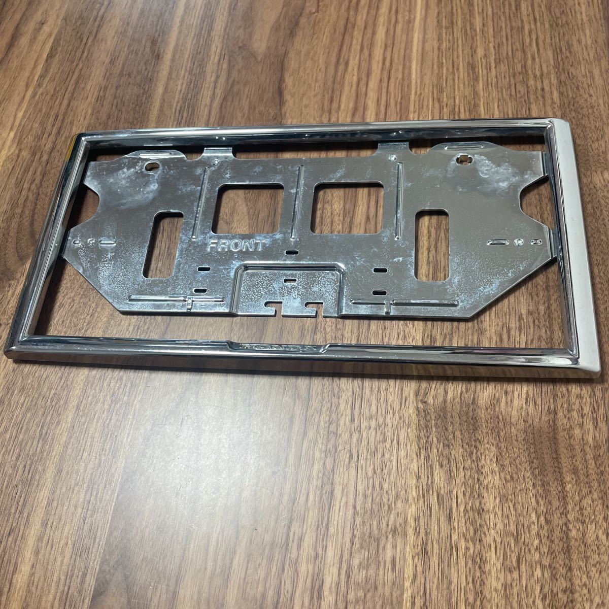 ホンダ ナンバー プレート フレーム 枠 メッキ 乗用車 小型 トラック HONDA 1枚拍卖