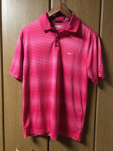 【 NIKE GOLF 】 ナイキゴルフ メンズ 半袖 ポロシャツ M レッド拍卖