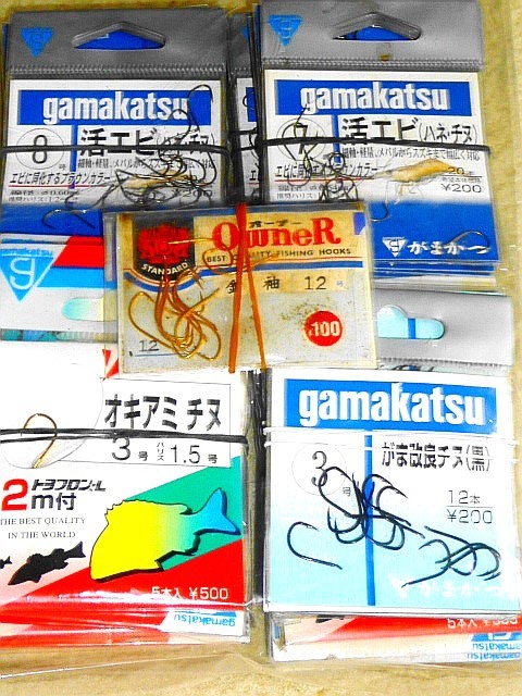 ■≪がま磯 ハリス付針 ⑦ オキアミチヌ等 80パック≫ 未開封!沖縄~北海道送料無料!拍卖