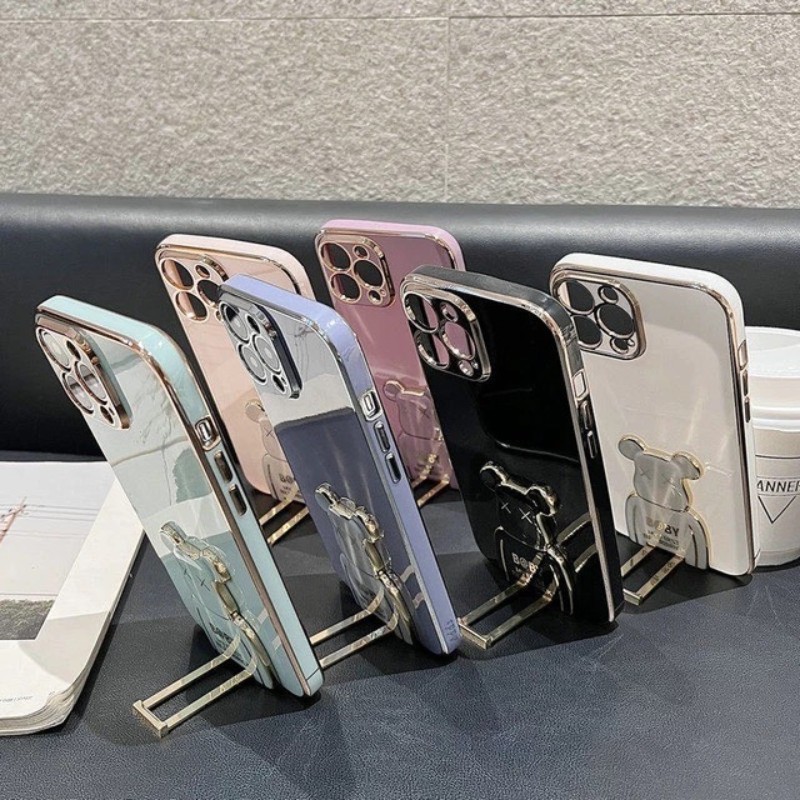 Samsung Galaxy S23 ケース サンスム 6.1インチ スマホケース 金メッキ TPUソフト 背面 保護カバー スタンドタイプ かわいい 薄型 軽量拍卖