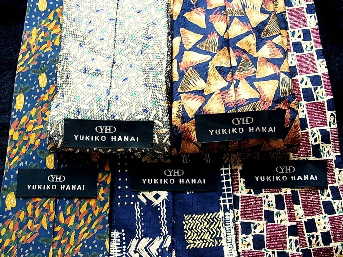 ■即決セール■J0947■ 5本セット全て【花井幸子】ユキコ ハナイのネクタイ拍卖