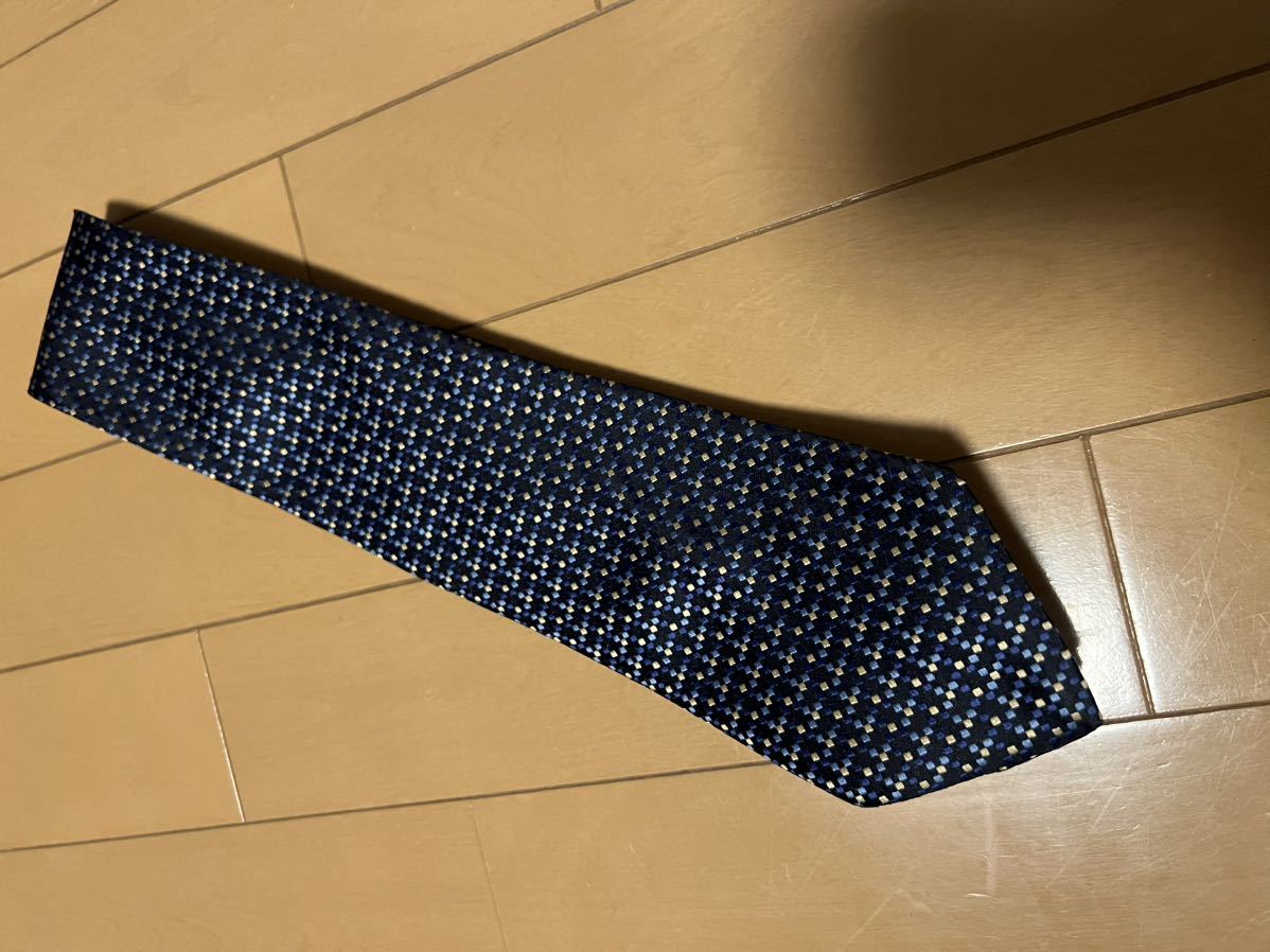 RYKIEL HOMME ソニアリキエル ネクタイ 紺水黄色 ほぼ未使用です。 大剣90ミリ 拍卖