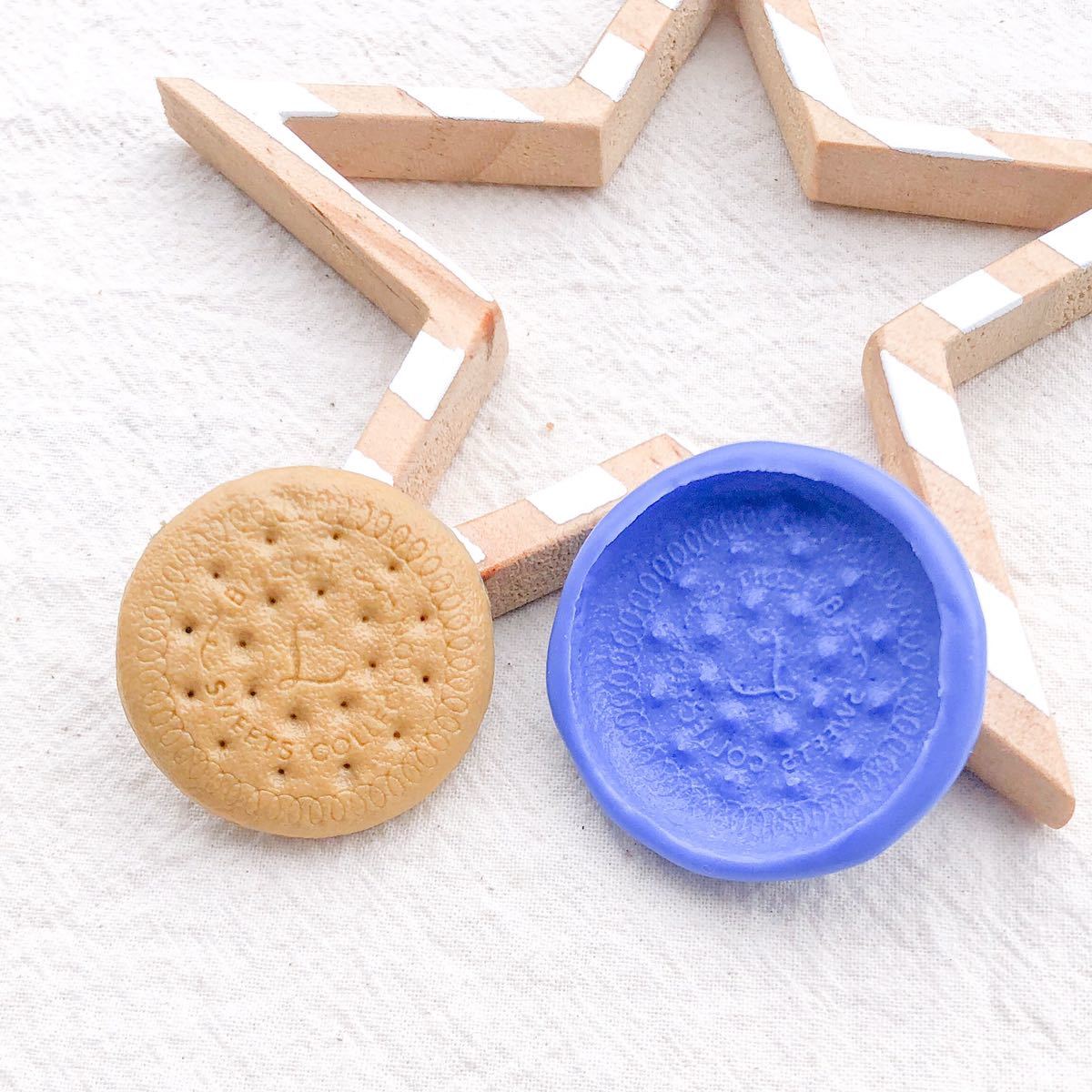 10 クッキー型 スイーツ デコ 樹脂粘土 ビスケット ブルーミックス シリコン モールド リプトン ハンドメイド リアルクッキー お菓子拍卖