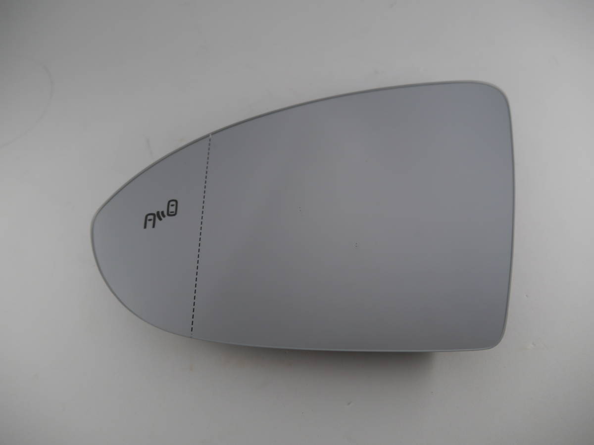 (送料込) ブラインドスポット付 VW GOLF7 ゴルフ7 GTE R TOURANトゥーラン PASSAT パサート3C アルテオン 左側ドアミラーガラス【BSA新品】拍卖