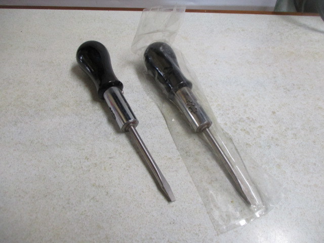 ラジエットドライバー(送りつきドライバー) マイナスドライバー サイズ6ー75 2本¥1000 送料¥600拍卖