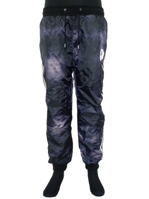 新品 173NB1805 正規 ネスタブランド ムラ昇華プリントパンツ メッシュパンツ M 黒 ブラック 撥水加工 メンズ レディース拍卖