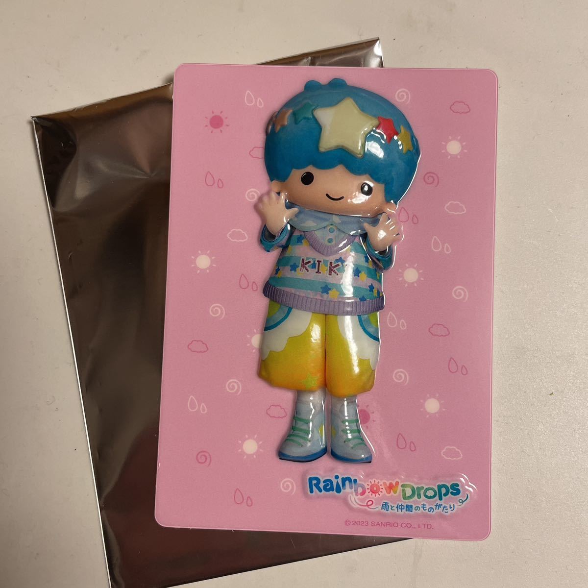 即決 サンリオピューロランド Rainbow Drops ~雨と仲間のものがたり~ノベルティ 立体ポストカード キキ 送料¥210匿名拍卖