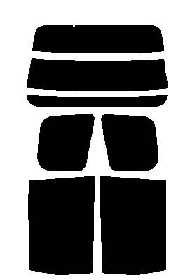 ウルトラブラック 3% エクストレイル T30 カット済みカーフィルム リヤーセット拍卖