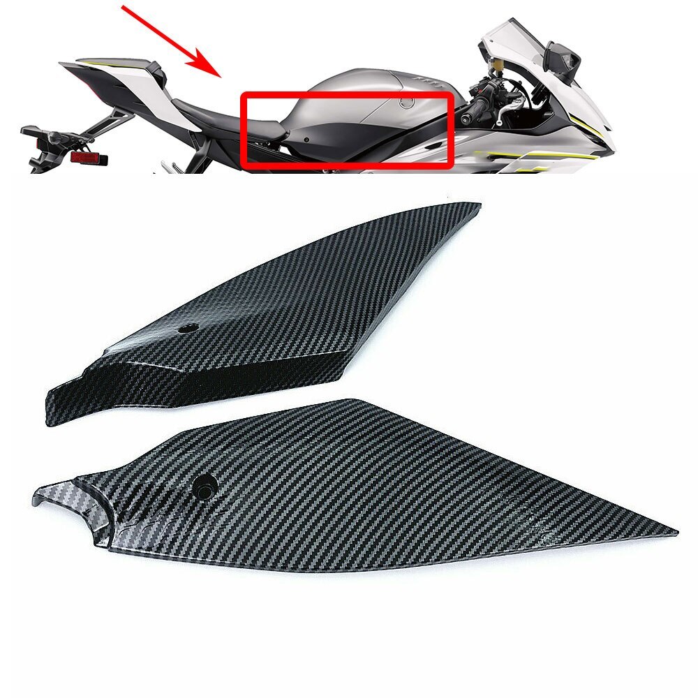 送料無料 YAMAHA ヤマハ YZF-R6 2017-2020 タンクサイド トリム カバー パネル プロテクター プラスチック拍卖