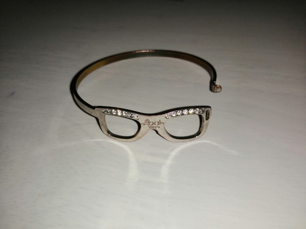 希少/look me/ルックミー/ブレスレット/アンクレット/Italy/ラインストーン/アクセサリー/メガネ/バングル拍卖