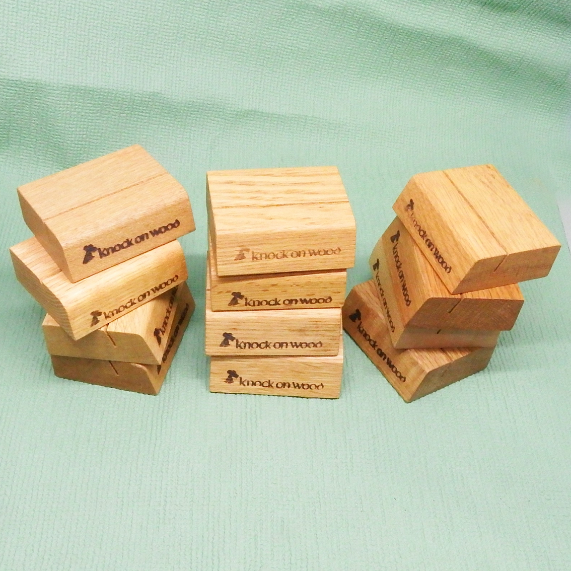 FU0524 Knock on Wood プライス立て 木製 12個拍卖