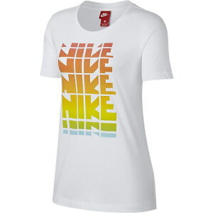 NIKE AS NSW WC1 Tシャツ レインボー カラフル 白 L ナイキ レディース ビッグロゴ グラデーション 883960-100拍卖